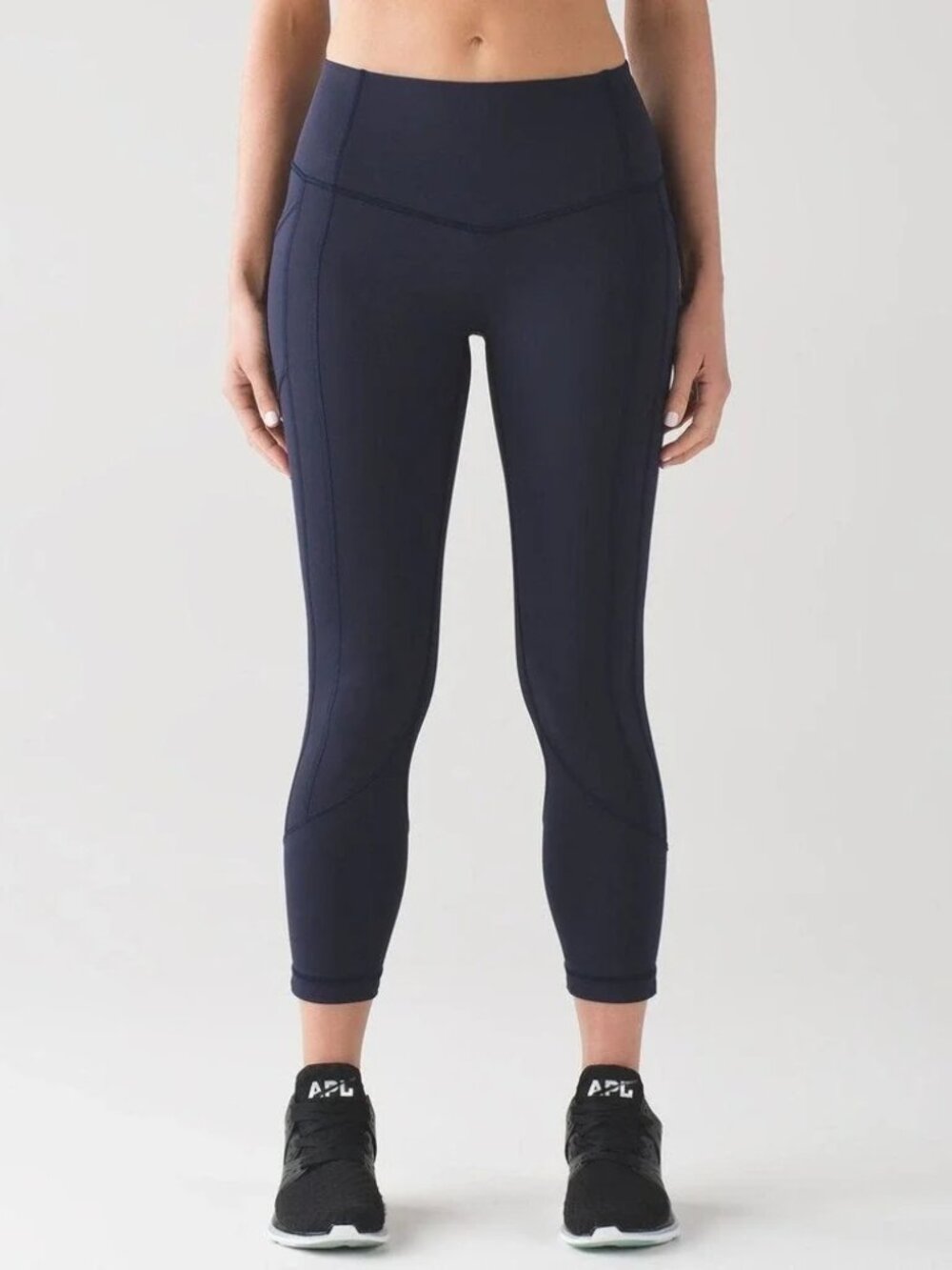 Lululemon All The Right Places Crop II Leggings Size 8 Blue 23" Luxtreme